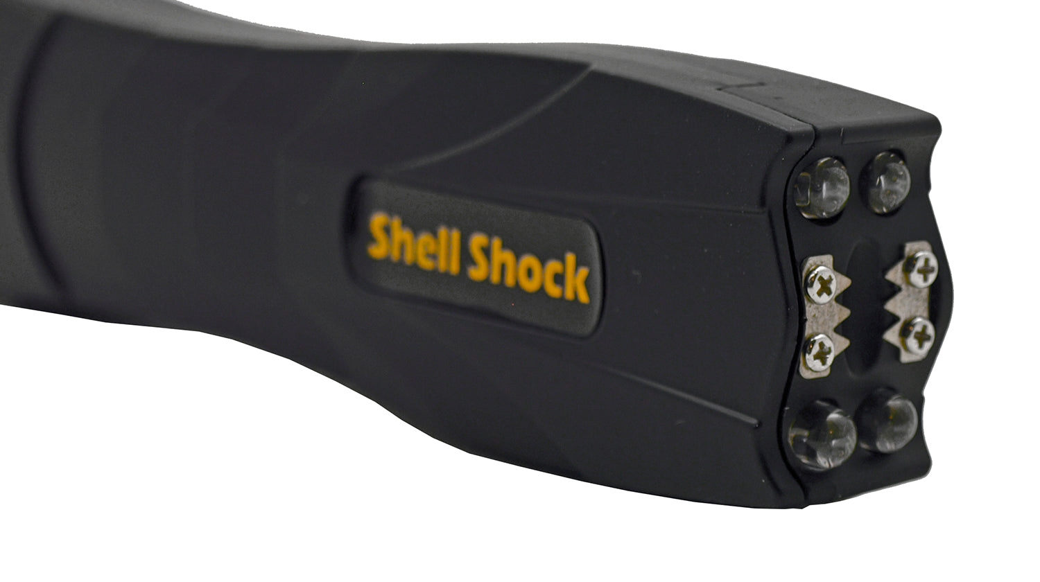 Shell Shock Pocket Knife Styled Stun Gun Flashlight Combo with Glass Breaker