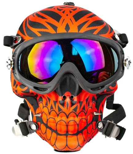 Skull Design Gas Mask Steamroller (Printed Designs)