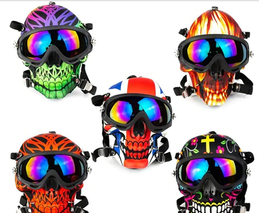 Skull Design Gas Mask Steamroller (Printed Designs)