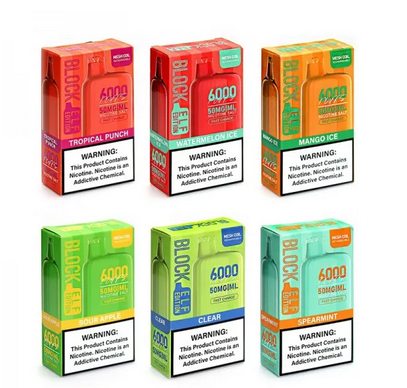 BLOCK BAR ELF EDITION 6000 PUFFS RECHARGEABLE DISPOSABLE VAPE
