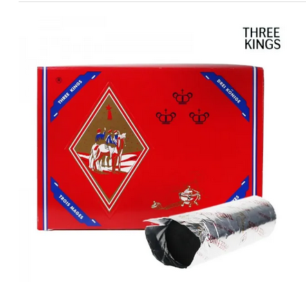 CHARCOAL THREE KINGS 40 MM 10CT