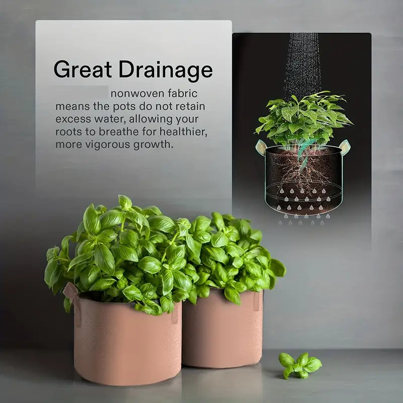 Fabric Grow Pots 2/3/7 Gallon