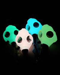 Glow in Dark Gas Mask w/ Acrylic Bottle