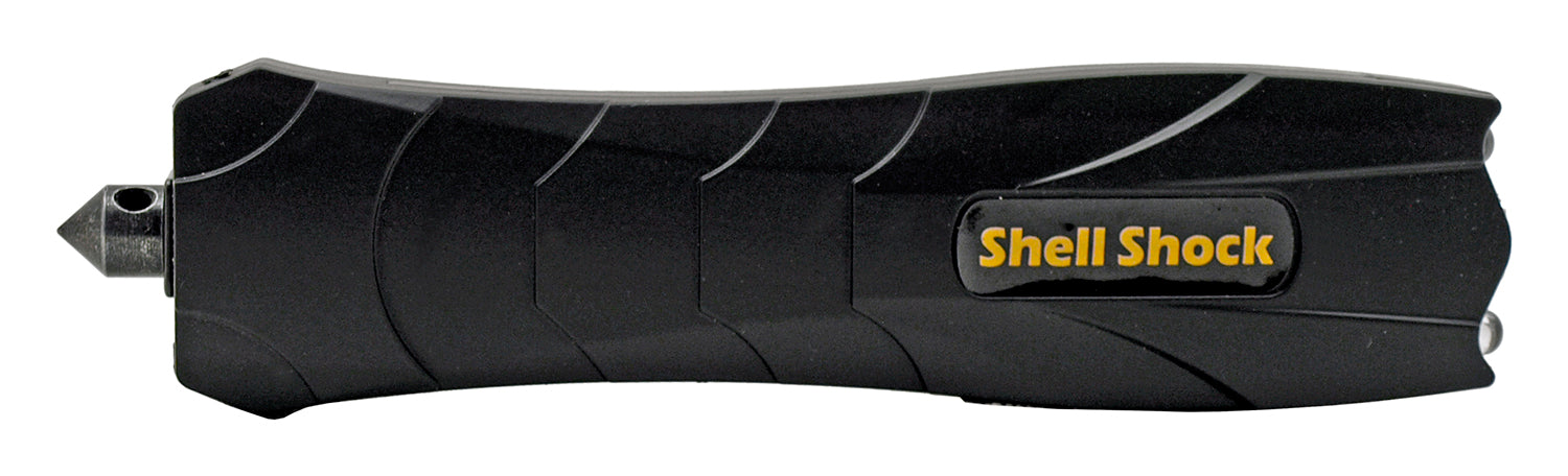 Shell Shock Pocket Knife Styled Stun Gun Flashlight Combo with Glass Breaker