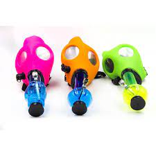 Glow in Dark Gas Mask w/ Acrylic Bottle