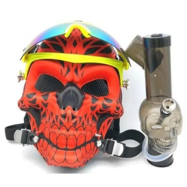 ZTC SMOKE GAS MASK WITH ACRYLIC PIPE